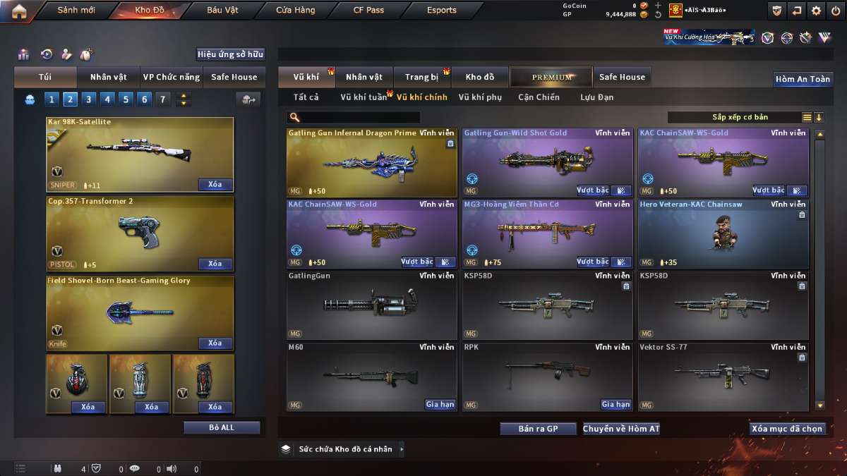 shop acc cf uy tin gia re